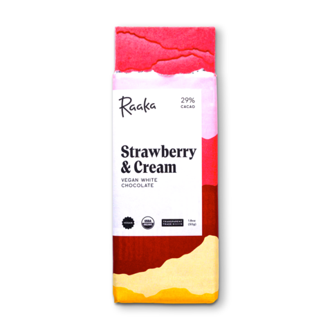 Raaka 29% bílá čokoláda STRAWBERRY CREAM VEGAN 50 g