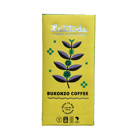 Latitude 70% hořká čokoláda BUKONZO COFFEE 70 g