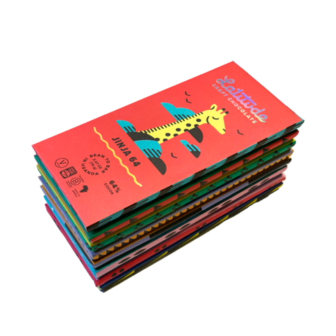 Latitude degustační sada čokolád KAMPALA 560 g